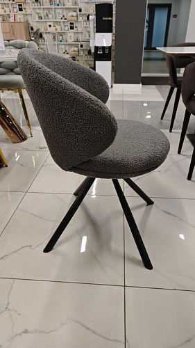 Стул на металлокаркасе Solomon крутящийся gray / black из шоурума 4